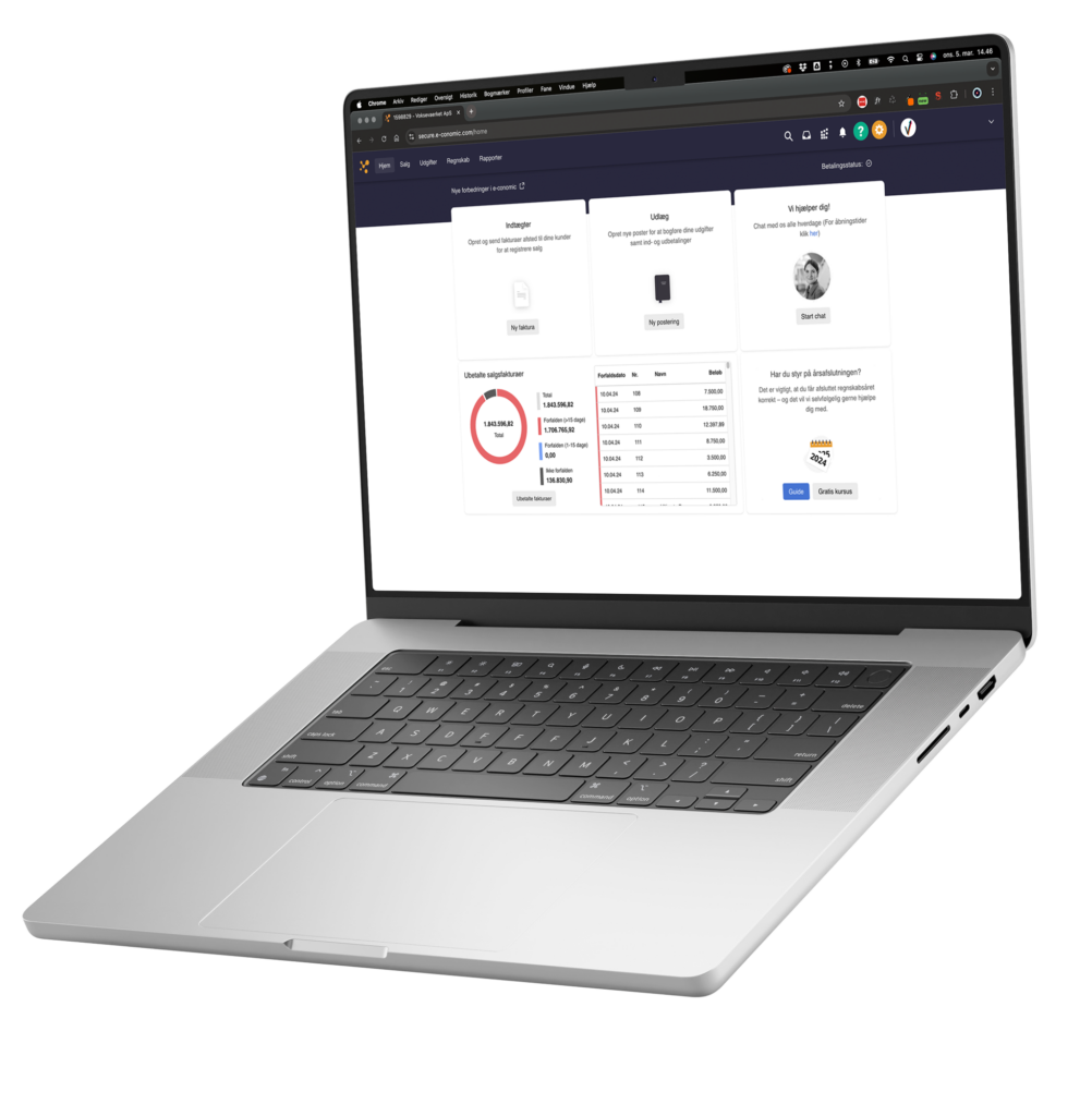Ezentials - Forside 3.0 Bogholderi på abonnement, digitalt og automatisk